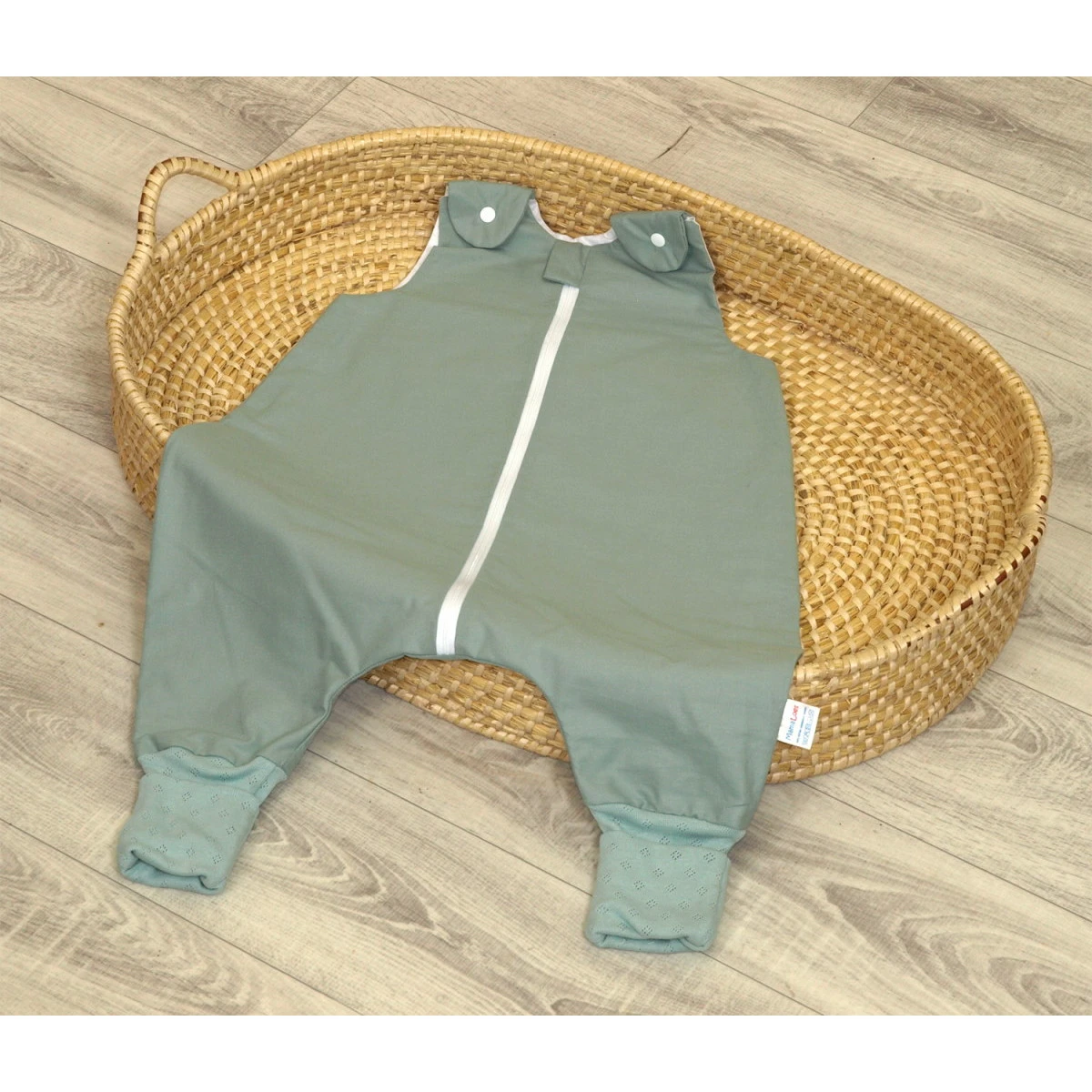 MamaLoes Amy Pure Stonegreen 12-24 Mnd Onesie Slaapzak 85376 5 MamaLoes Amy Pure Stonegreen 12-24 Mnd Onesie Slaapzak 85376 - Afbeelding 3