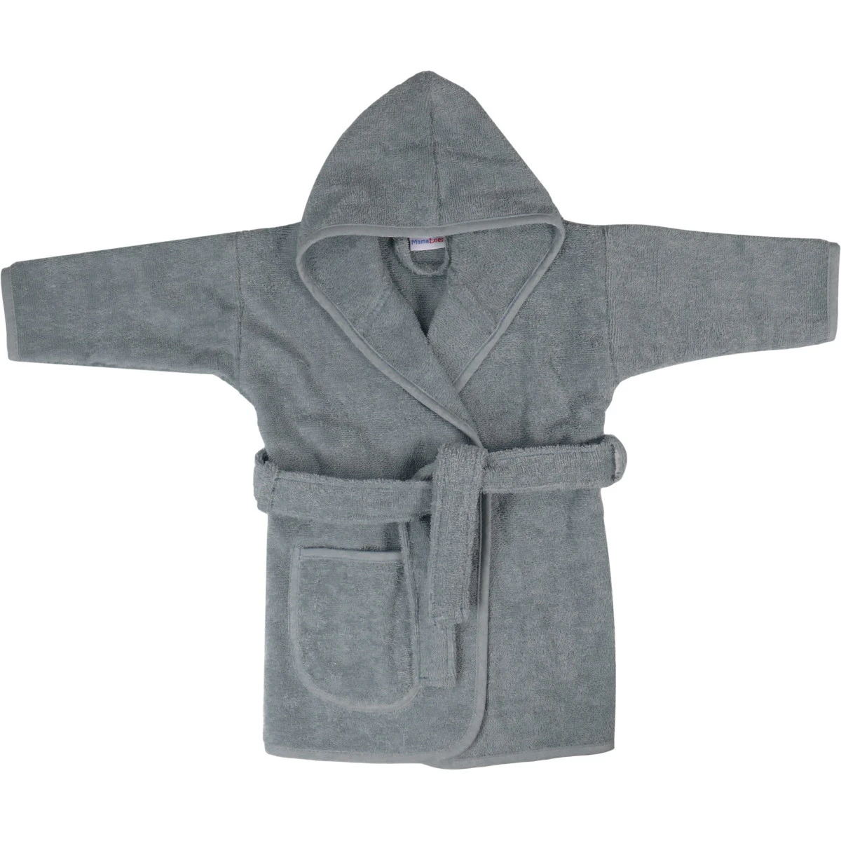 MamaLoes Badstof Licht Blauw 1-2jr Badjas ML010304 4 MamaLoes Badstof Licht Blauw 1-2jr Badjas ML010304 - Afbeelding 2