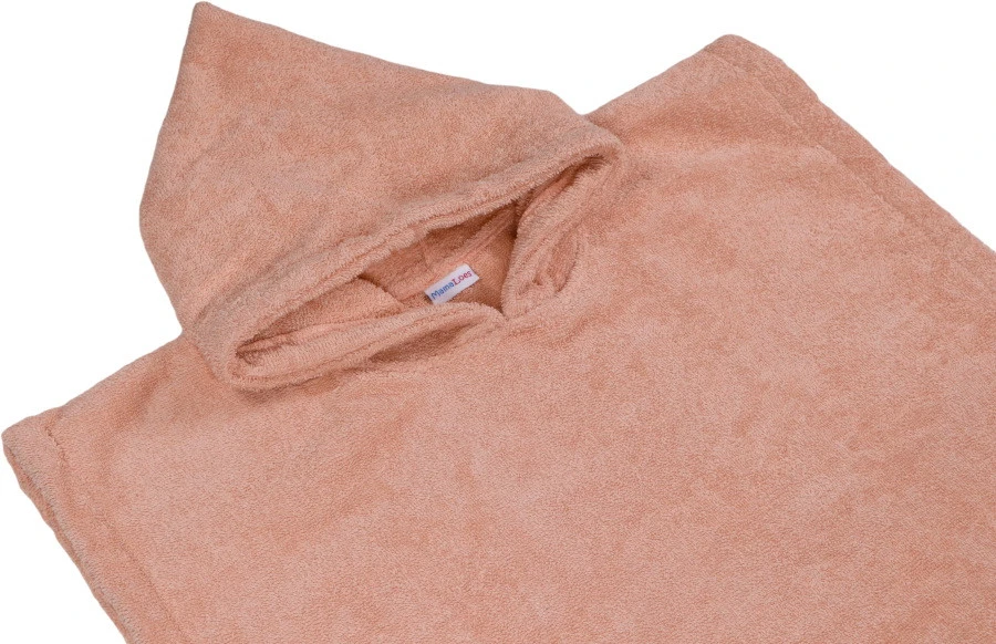 MamaLoes Badstof Light Pink Baby Poncho ML5285 5 MamaLoes Badstof Light Pink Baby Poncho ML5285 - Afbeelding 3