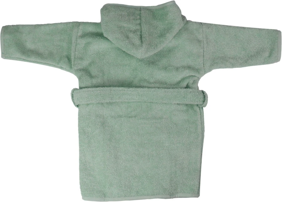 MamaLoes Badstof Stone Green 1-2jr Badjas ML5387 6 MamaLoes Badstof Stone Green 1-2jr Badjas ML5387 - Afbeelding 4