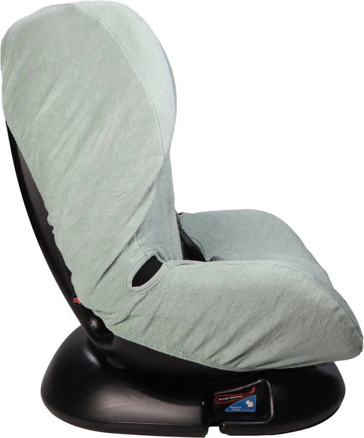 MamaLoes Badstof Stone Green Groep 1+ Autostoelhoes ML6387 5 MamaLoes Badstof Stone Green Groep 1+ Autostoelhoes ML6387 - Afbeelding 3