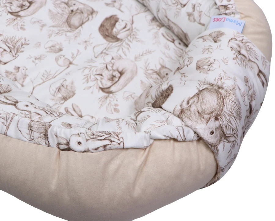 MamaLoes Bos Dieren Omkeerbaar Babynest ML020117 6 MamaLoes Bos Dieren Omkeerbaar Babynest ML020117 - Afbeelding 4