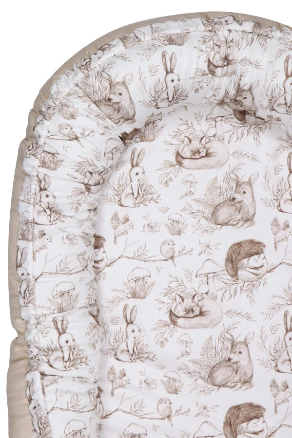 MamaLoes Bos Dieren Omkeerbaar Babynest ML020117 5 MamaLoes Bos Dieren Omkeerbaar Babynest ML020117 - Afbeelding 3