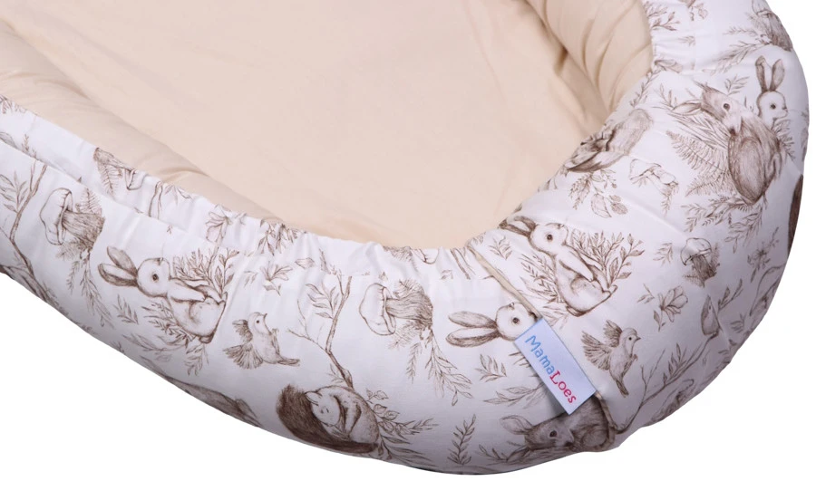 MamaLoes Bos Dieren Omkeerbaar Babynest ML020117 9 MamaLoes Bos Dieren Omkeerbaar Babynest ML020117 - Afbeelding 7