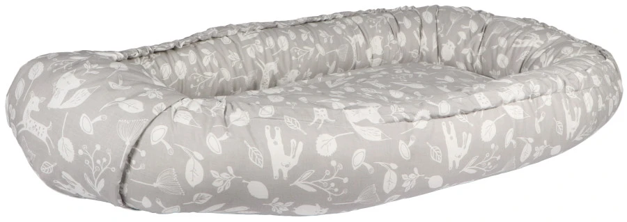 MamaLoes Botanical Animals Grijs Babynest 3 MamaLoes Botanical Animals Grijs Babynest