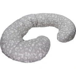MamaLoes Botanical Animals Grijs C-vorm Voedingskussen ML020410 -Babyproducten Winkel mamaloes botanical animals grijs c vorm voedingskussen ml020410 2