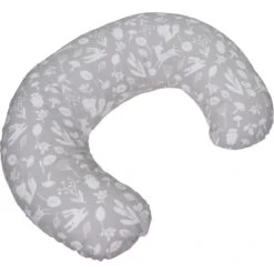 MamaLoes Botanical Animals Grijs Medium Voedingskussen ML020302 -Babyproducten Winkel mamaloes botanical animals grijs medium voedingskussen ml020302 2