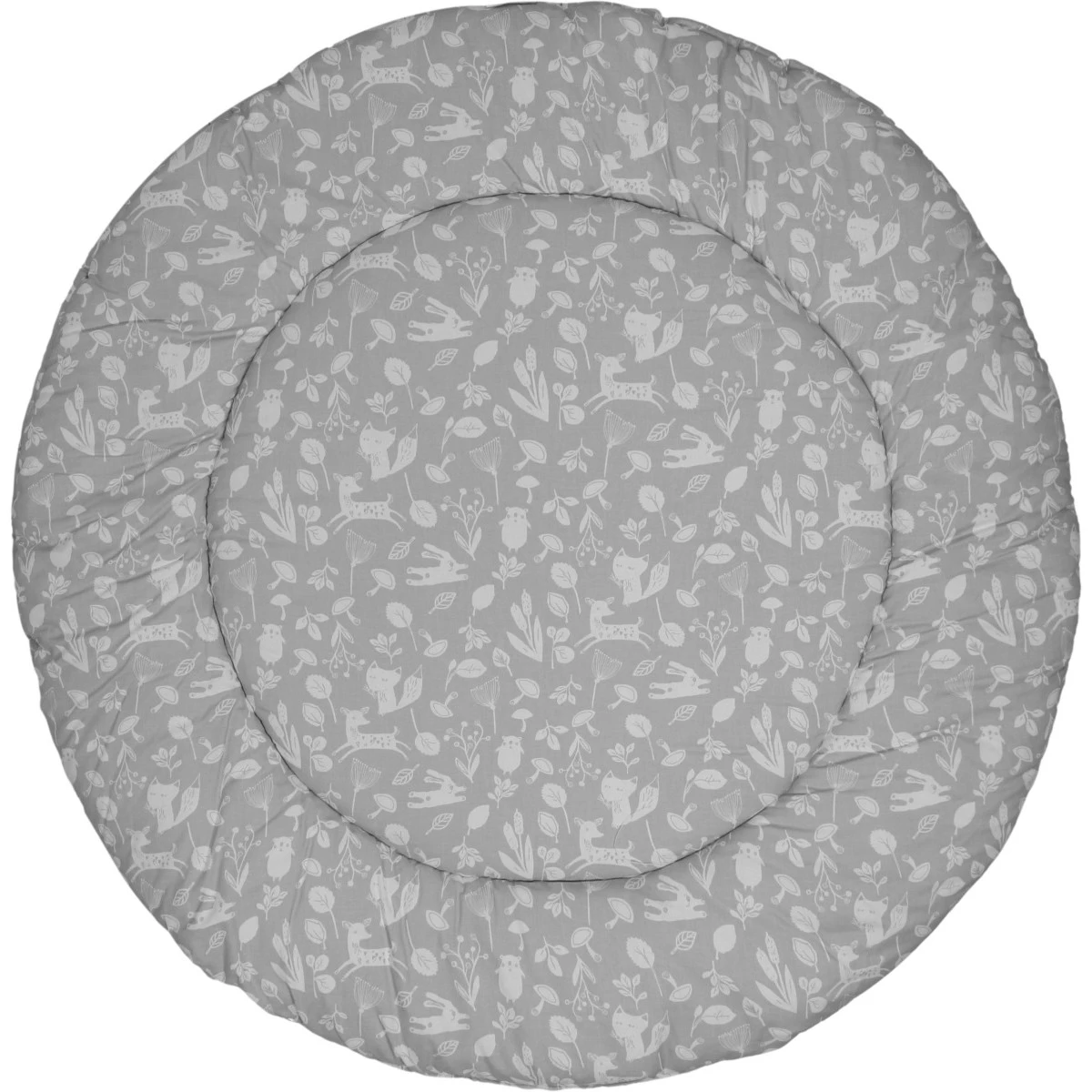 MamaLoes Botanical Dieren Grijs 90 Cm Rond Boxkleed ML020237 3 MamaLoes Botanical Dieren Grijs 90 Cm Rond Boxkleed ML020237
