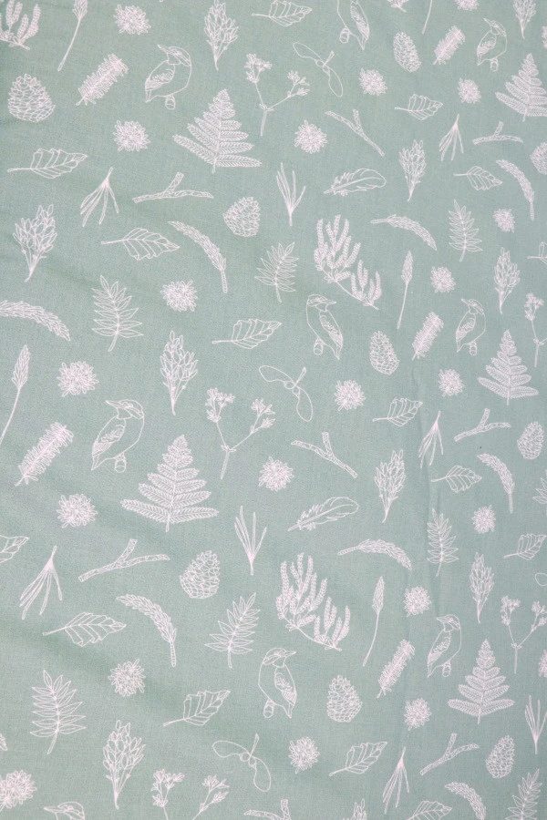 MamaLoes Botanical Stone Green 80 X 100 Cm Boxkleed ML020224 5 MamaLoes Botanical Stone Green 80 X 100 Cm Boxkleed ML020224 - Afbeelding 3