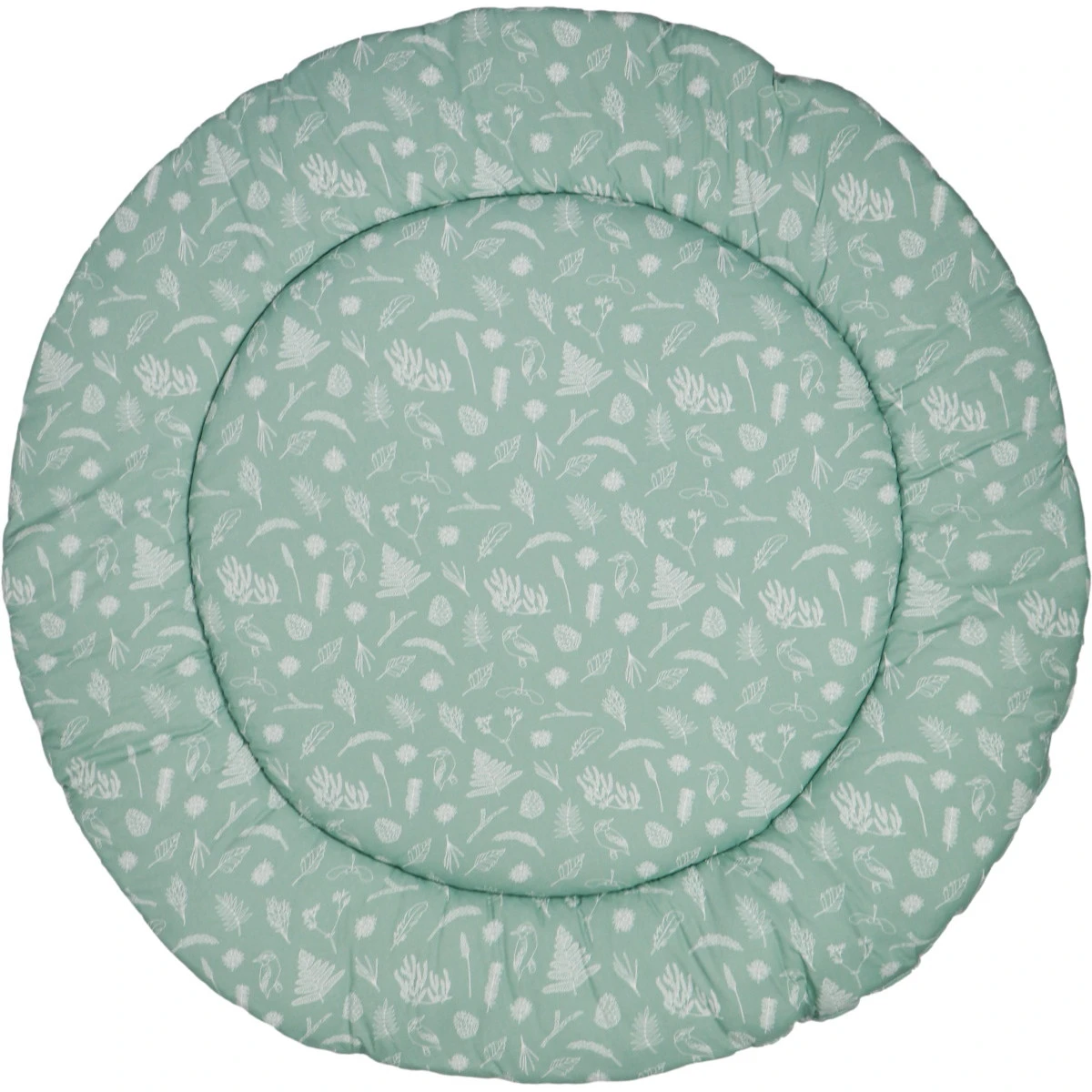 MamaLoes Botanical Stone Green 90 Cm Rond Boxkleed ML020238