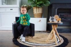 Ding Jamie Velvet Zwart Kinderfauteuil DI-34203 -Babyproducten Winkel mamaloes ding jamie 09 4