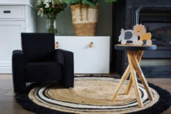 Ding Jamie Velvet Zwart Kinderfauteuil DI-34203 -Babyproducten Winkel mamaloes ding jamie 12 4