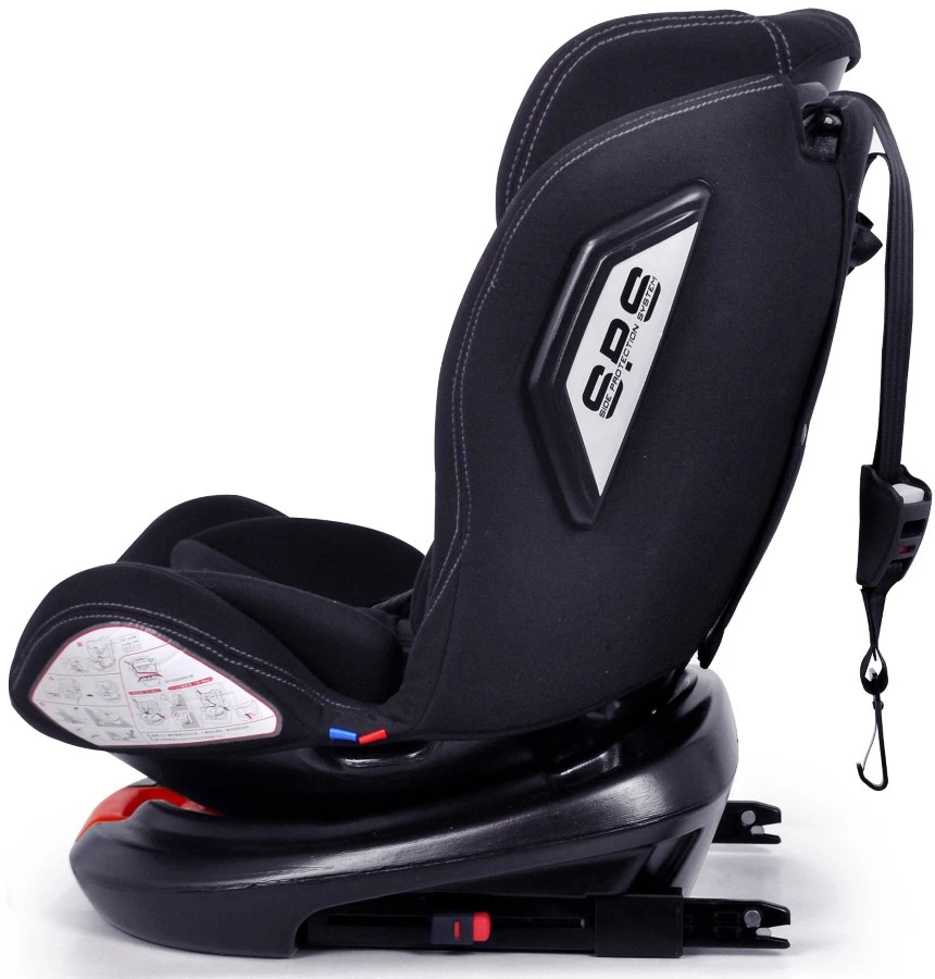 Ding Zeno 360° SPS Zwart Autostoel 0-36kg CS008 6 Ding Zeno 360° SPS Zwart Autostoel 0-36kg CS008 - Afbeelding 4