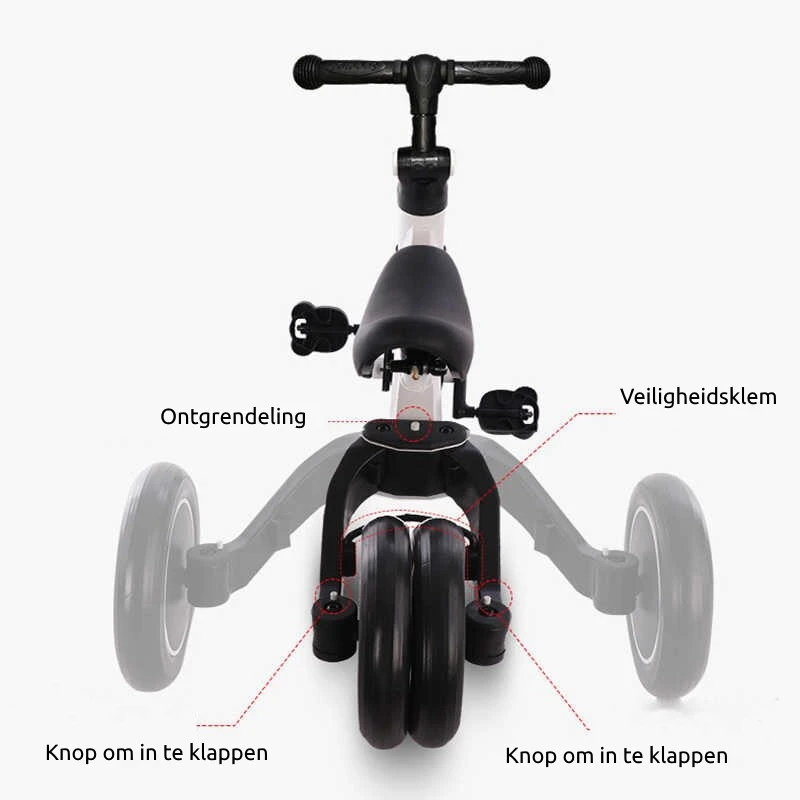 Eco Toys Rood 4-in-1 Loopfiets HC492494 6 Eco Toys Rood 4-in-1 Loopfiets HC492494 - Afbeelding 4