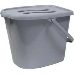 MamaLoes Grijs Badset Incl. Zwarte Badstandaard -Babyproducten Winkel mamaloes grijs luieremmer ml050316 2 1