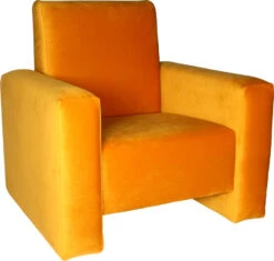 Ding Jamie Velvet Okergeel Kinderfauteuil DI-34201 -Babyproducten Winkel mamaloes kinderfauteuil velvet oker 02