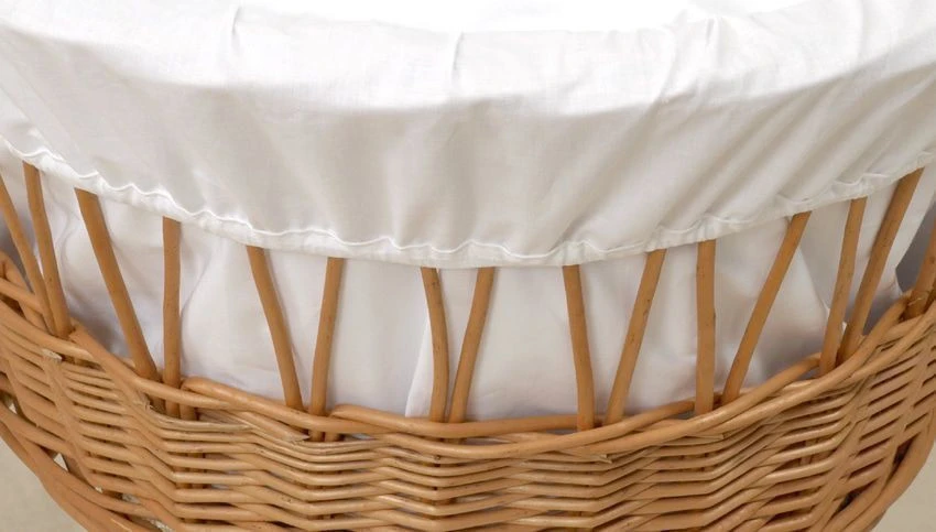 MamaLoes Rotan Naturel Baby Wiegje 66754 4 MamaLoes Rotan Naturel Baby Wiegje 66754 - Afbeelding 2