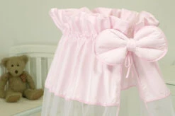 MamaLoes Royal Zacht Roze Voile Baby Wiegje 66757 7 MamaLoes Royal Zacht Roze Voile Baby Wiegje 66757 -Babyproducten Winkel mamaloes royal zacht roze voile baby wiegje 3