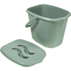 MamaLoes Stone Green Badset Incl. Graphite Badstandaard 25 MamaLoes Stone Green Badset Incl. Graphite Badstandaard -Babyproducten Winkel mamaloes stone green luieremmer ml050310 1 3