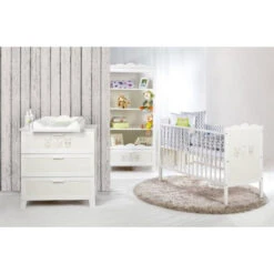 Ledikant Uil Wit 60x120 Cm -Babyproducten Winkel mamaloes uil wit babykamer 4 1