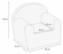 Albero Mio Velvet Grijs Kinderfauteuil -Babyproducten Winkel mamaloes velvet grijs kinderfauteuil 5