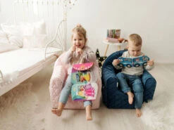 Albero Mio Velvet Roze Kinderfauteuil -Babyproducten Winkel mamaloes velvet roze kinderfauteuil 3