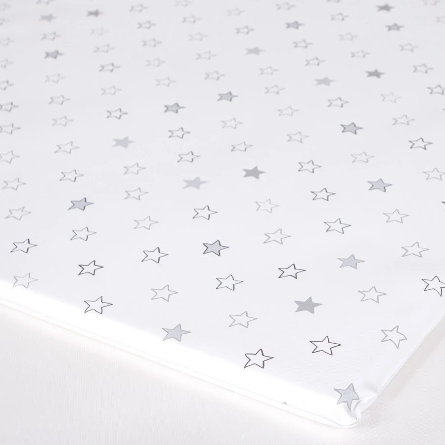 MamaLoes White/Grey Stars Boxdek W-388588 4 MamaLoes White/Grey Stars Boxdek W-388588 - Afbeelding 2