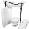 MamaLoes Wit Badset Incl. Graphite Badstandaard 1 MamaLoes Wit Badset Incl. Graphite Badstandaard -Babyproducten Winkel mamaloes wit badset incl. graphite badstandaard 1 1