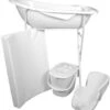 MamaLoes Wit Badset Incl. Witte Badstandaard 2 MamaLoes Wit Badset Incl. Witte Badstandaard -Babyproducten Winkel mamaloes wit badset incl. witte badstandaard 1