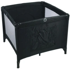 Ding Deluxe Black Inklapbare Box Incl. Bodemverhoger -Babyproducten Winkel mamaloesboxzijvakzwart 4 1