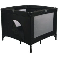 Ding Deluxe Black Inklapbare Box Incl. Bodemverhoger -Babyproducten Winkel mamaloesdeluxeboxzwart 4 1