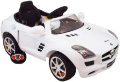 Eco Toys Mercedes SLS Wit Elektrische Kinderauto CLB-681r 11 Eco Toys Mercedes SLS Wit Elektrische Kinderauto CLB-681r -Babyproducten Winkel mercedes wit 1
