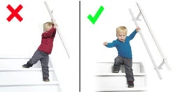 Mippaa Stair Trainer Wit Kindertrapleuning Basisset A MIP10 -Babyproducten Winkel mippaa stair trainer trapleuning 02 4
