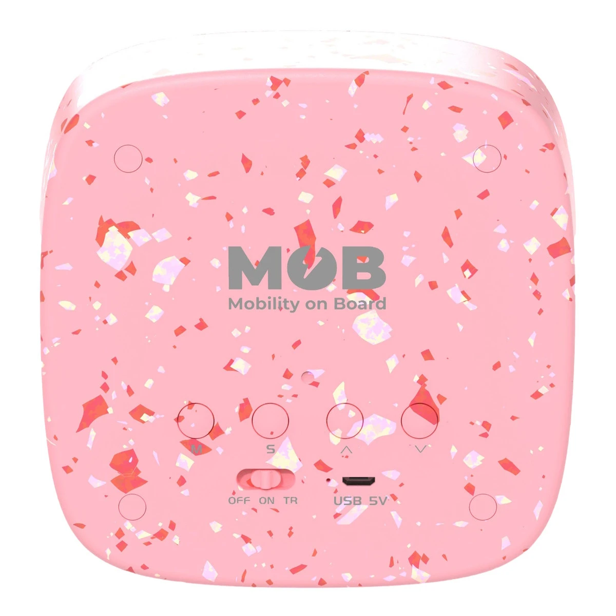 MOB Billy Terrazzo Grenadine Klok En Nachtlampje BILLY-GRENA-01 4 MOB Billy Terrazzo Grenadine Klok En Nachtlampje BILLY-GRENA-01 - Afbeelding 2