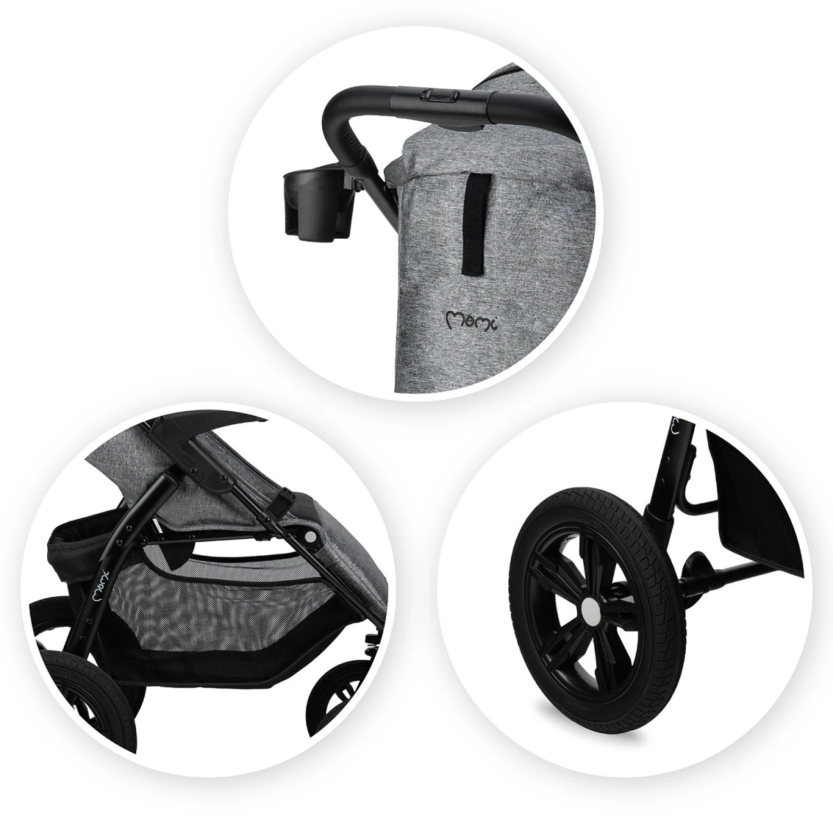 Momi Miya Grey Wandelwagen WOSP00032 12 Momi Miya Grey Wandelwagen WOSP00032 - Afbeelding 10