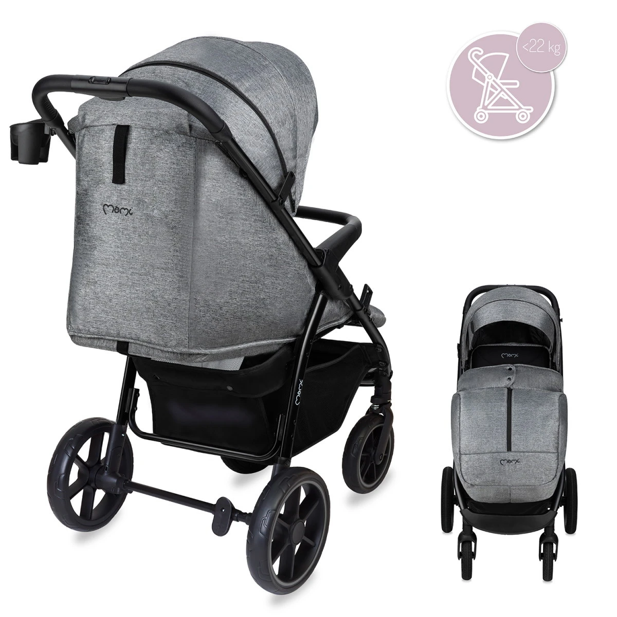 Momi Miya Grey Wandelwagen WOSP00032 15 Momi Miya Grey Wandelwagen WOSP00032 - Afbeelding 13