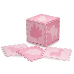 Momi Zawi Pink Schuimrubberen Puzzelmat Met Rand MAED00012 -Babyproducten Winkel momi zawi pink schuimrubberen puzzelmat met rand maed00012 5