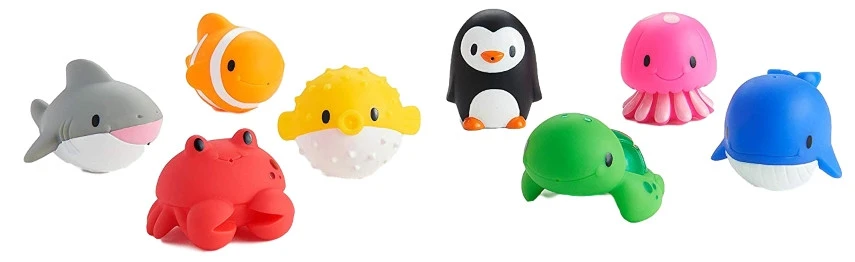 Munchkin Ocean Sea Squirts 8 Stuks Badspeeltjes 01233501 4 Munchkin Ocean Sea Squirts 8 Stuks Badspeeltjes 01233501 - Afbeelding 2