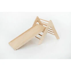 Luna Toys Naturel Houten Klimrek Met Glijbaan LU-36950 -Babyproducten Winkel nature pikler new 1 1