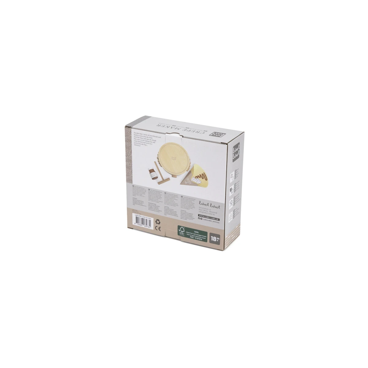 Label Label Nougat Houten Crepe Maker LLWT-34734 8 Label Label Nougat Houten Crepe Maker LLWT-34734 - Afbeelding 6