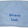 Petit Villain Stoere Bink Lichtblauw Badcape -Babyproducten Winkel petit villain badcape blauw stoere bink