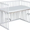 Amal II Piccolo Wit Babywieg Aan Bed Incl. Matras 1 Amal II Piccolo Wit Babywieg Aan Bed Incl. Matras -Babyproducten Winkel piccolo wit beuken hout baby wieg aan bed