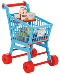 Pilsan Practical Market Blauw Speelgoed Winkelwagen 07 608