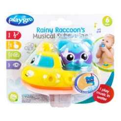 Playgro Rainy Raccoon Submarine Muzikaal Badspeeltje P4087629 -Babyproducten Winkel playgro rainy raccoon submarine muzikaal badspeeltje p4087629 013