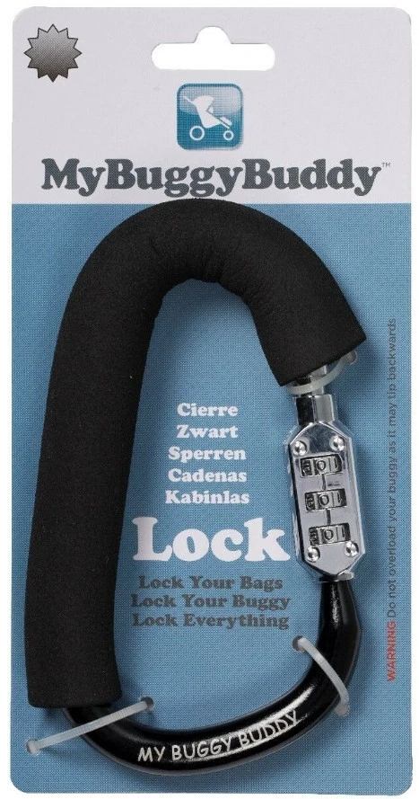 My Buggy Buddy Clip Of Tassenhaak Met Cijferslot MBBLOCK - Afbeelding 6