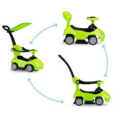 QKids Lolo Lime Green 2-in-1 Ride-on Loopauto QKIDS00007 -Babyproducten Winkel qkids lolo lime green 2 in 1 ride on loopauto qkids00007 7