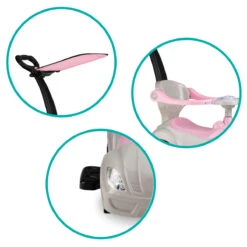 QKids Lolo Pink 2-in-1 Ride-on Loopauto QKIDS00006 -Babyproducten Winkel qkids lolo pink 2 in 1 ride on loopauto qkids00006 8