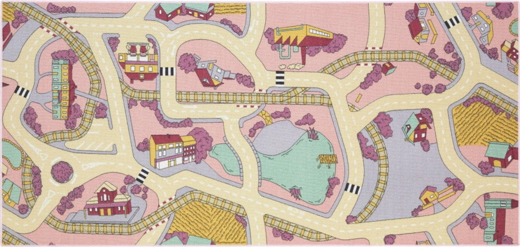 Rebel Roads Railroads Pink Sand 95x200 Cm Speelmat RPLYWGB63095200T01 3 Rebel Roads Railroads Pink Sand 95x200 Cm Speelmat RPLYWGB63095200T01