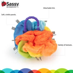 Sassy Crinkle Ball Texturen Speelbal S80370 9 Sassy Crinkle Ball Texturen Speelbal S80370 -Babyproducten Winkel sassy crinkle ball texturen speelbal 1