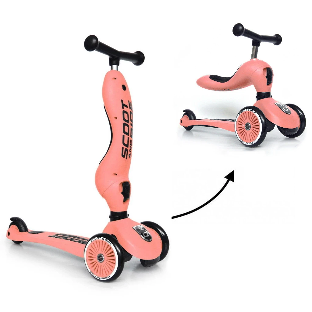 Scoot And Ride Peach Highwaykick 1 Step/Loopfiets SR-96353 3 Scoot And Ride Peach Highwaykick 1 Step/Loopfiets SR-96353